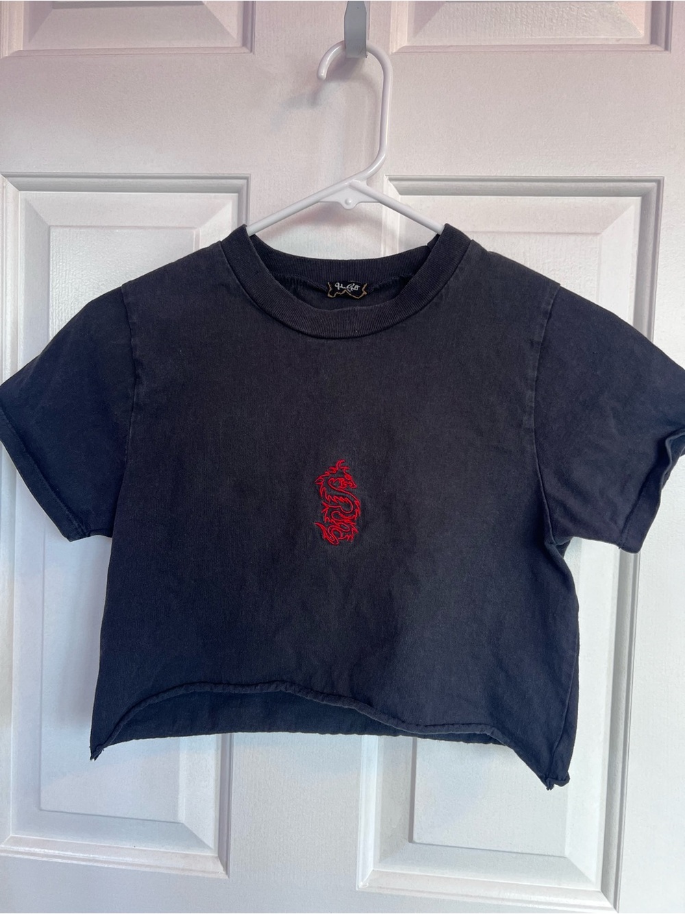 Brandy Melville Black Tee with dragon